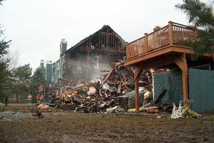 March 24, 2006 Mutual aid to Brewster | Structure Fire | Fieldstone Pond | Pictures Copyright © 2006 Photos:  Frank Becerra Jr. / The Journal News, County Car 2 (Ron Davies), and John Marshall.